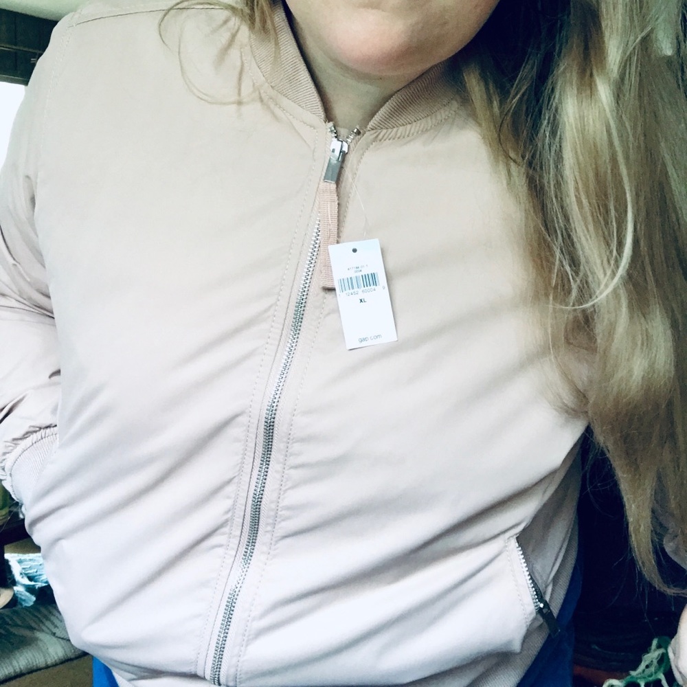 GAP blush bomber jacket - Picture 5 of 6